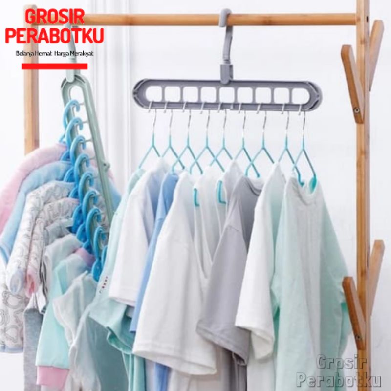 Hanger Serbaguna 9 in 1 Hanger Magic Wonder Hanger Gantungan Baju Serbaguna Magic Hanger Gantungan Baju Magic Hanger Baju Hanger Plastik Hanger Murah Gantungan Baju Murah Hanger Multifungsi Hanger Murah Harga Grosir Gantungan Pakaian Murah Hanger Pakaian