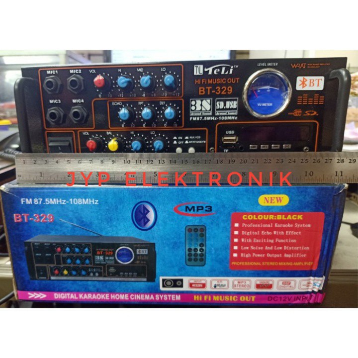 AMPLIFIER TELI BT 329 / BT329 BLUETOOTH ECHO KARAOKE RADIO FM