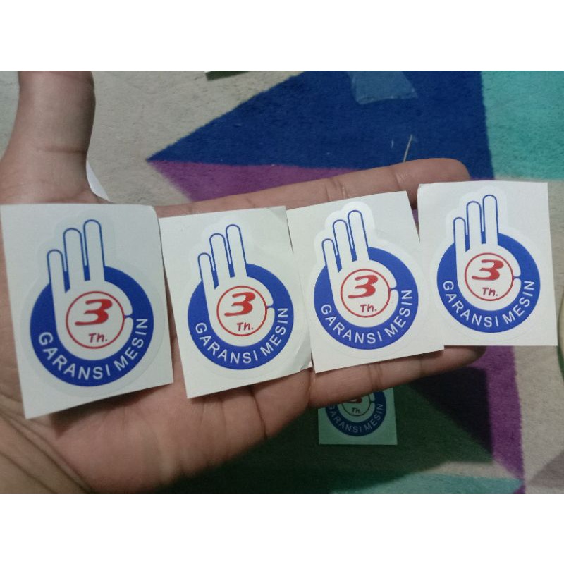 Sticker garansi 3 tahun yamaha universal