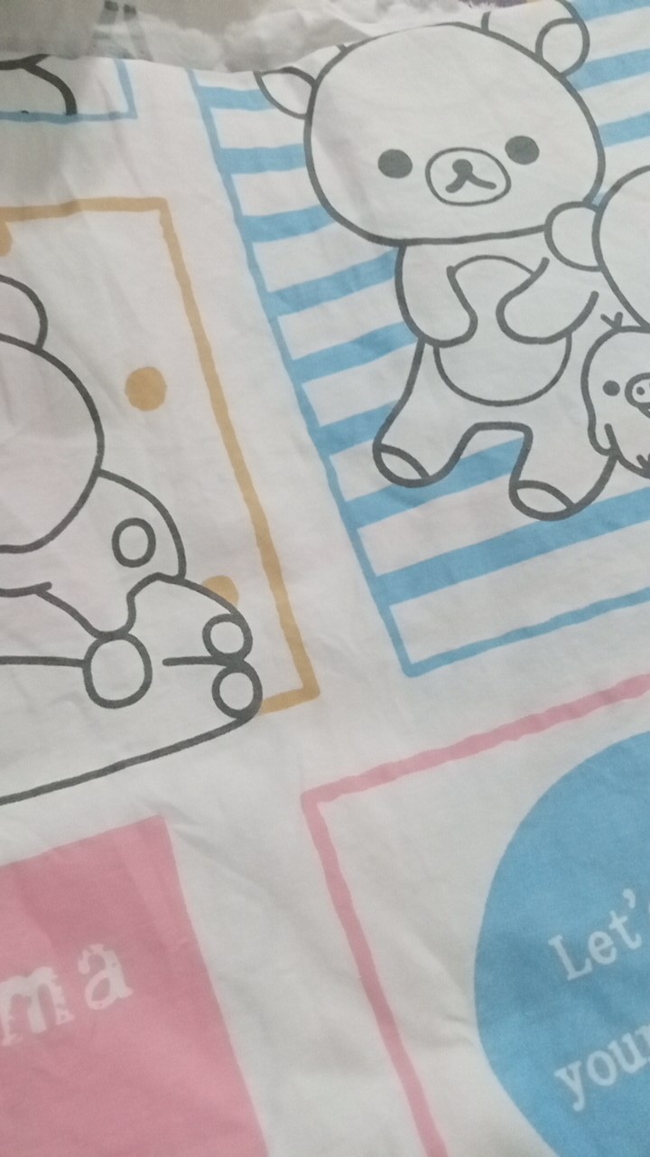 Moon Kain Sprei Meteran Katun Jepang Hartex Rilakkuma Bear Komik & Biru Hello Kitty Hk Polkadot Love