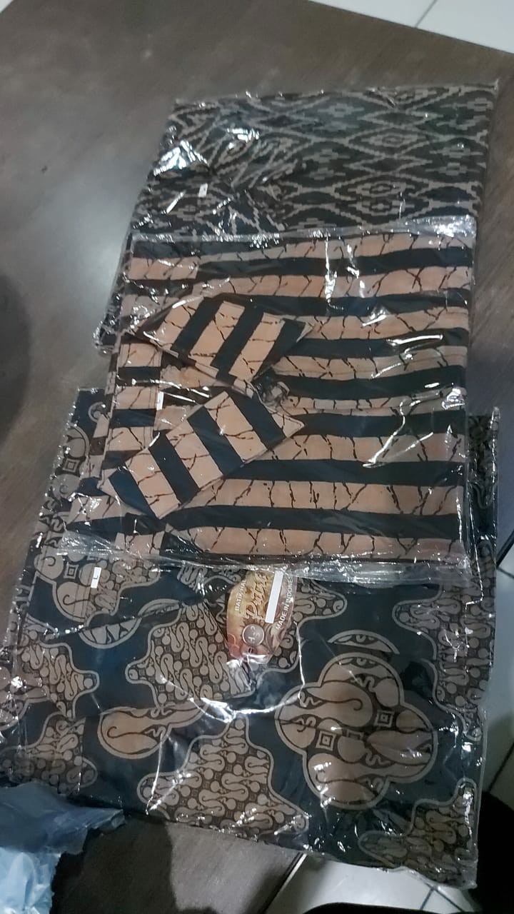 Atasan Batik~bswart Batik Hrb026 Kenongo Hem Pendek Padi Pekalongan Batik Pria Murah Modern Grosir 1