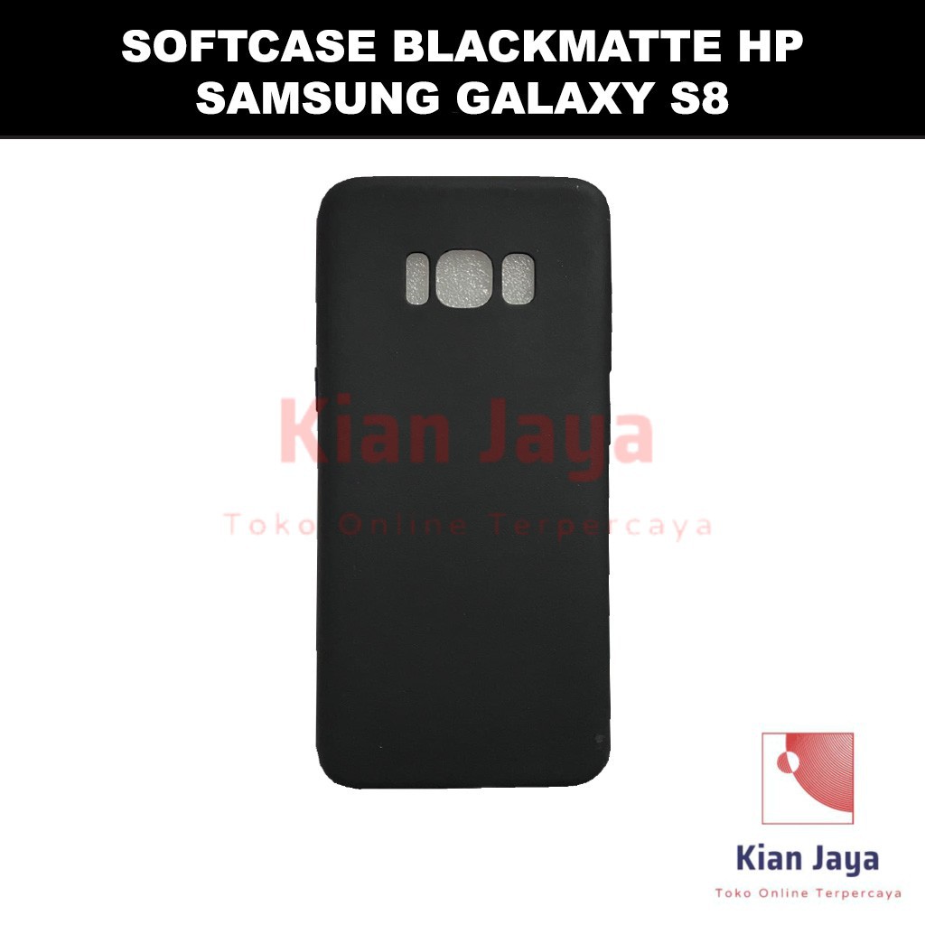 Softcase Blackmatte Handphone Samsung Galaxy S8 Antishock, Casehp, Siliconcase, Slim Design