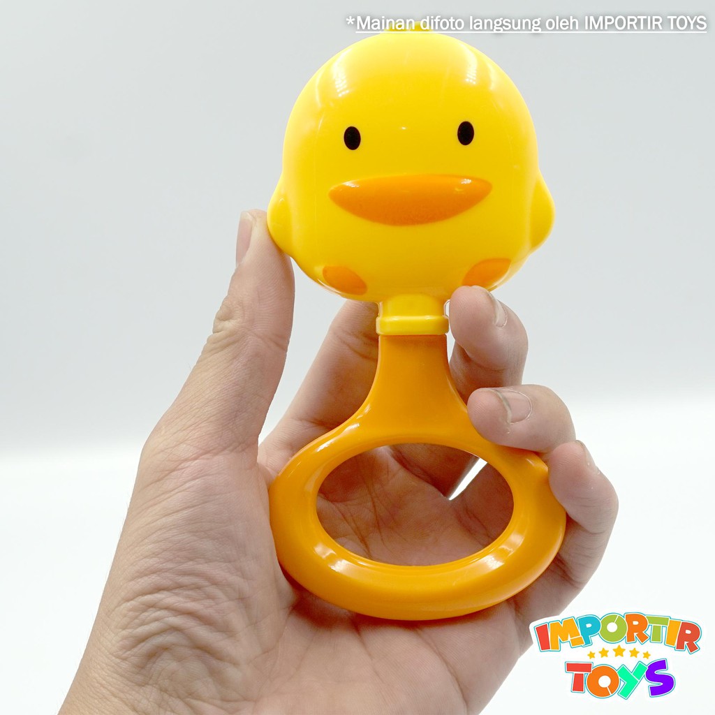 Mainan Kerincingan Bayi IMPORT MURAH Yellow Duck Bebek Kuning Lonceng