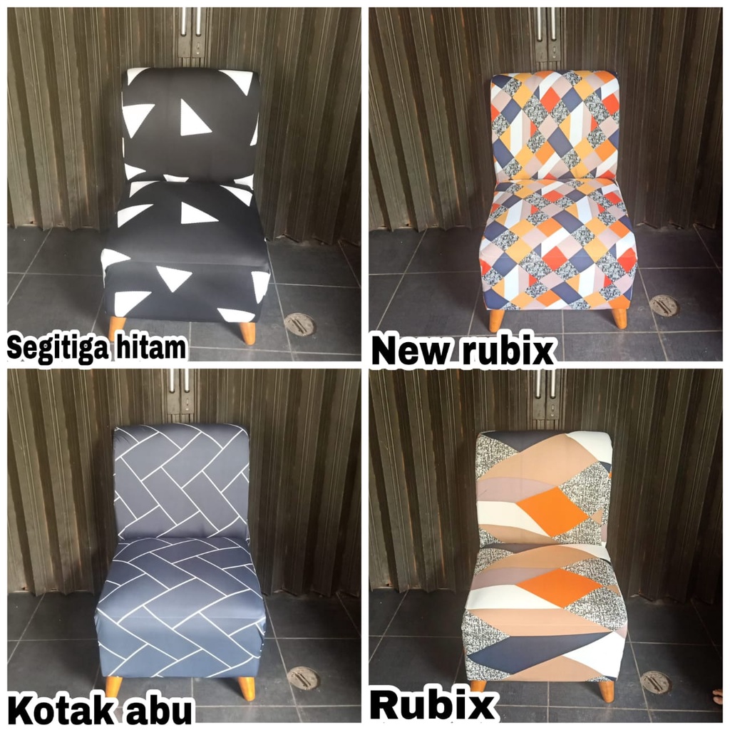 Cover sofa 1/2/3 dudukan TANPA tangan/Sarung sofa MOTIF elastis