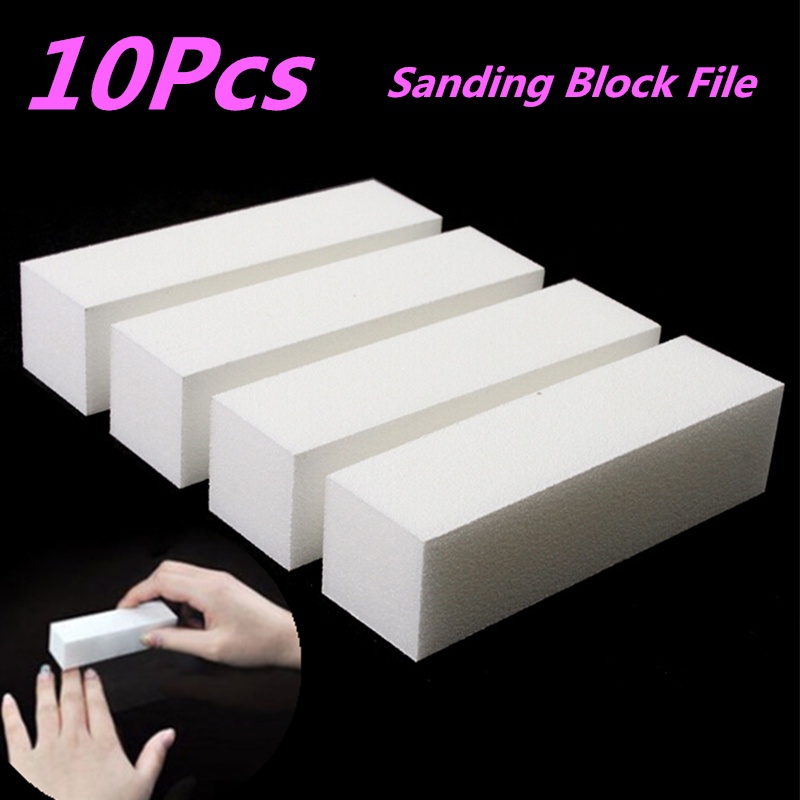 [FULL] 10Pcs Buffing Buffer Block Files Acrylic Pedicure Sanding Manicure Nail Art Tips