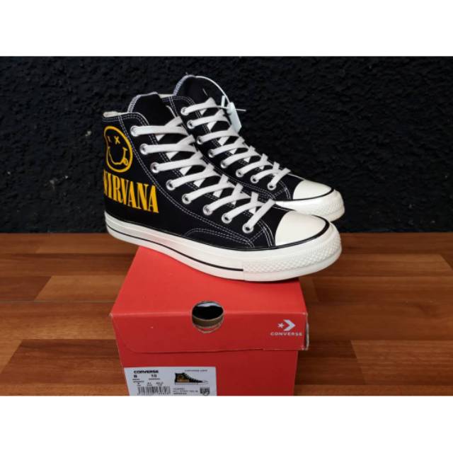 CONVERSE HIGH 70.S NIRVANA BLACK WHITE PREMIUM BNIB MADE IN VIETNAM SIZE 40/41/42/43/44