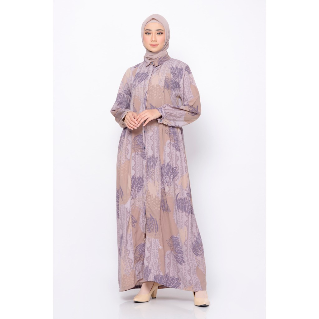 Gamis Wanita ZM Zaskia Mecca - Idela Cream Gamis - Jelita Indonesia - Edisi Asmat Gamis Terbaru High