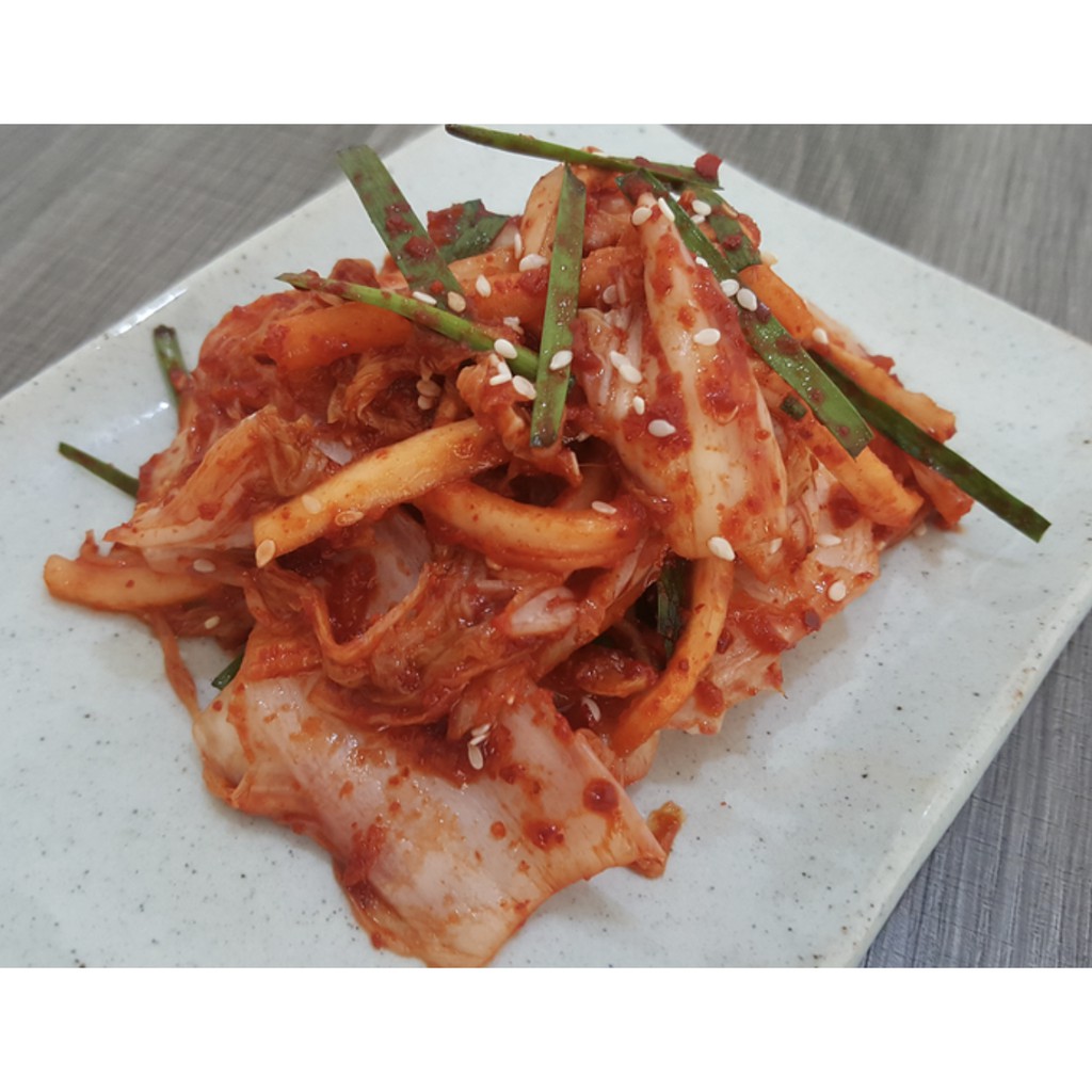 

Terlaris! Kimchi Sawi Authentic 1Kg Halal Korea