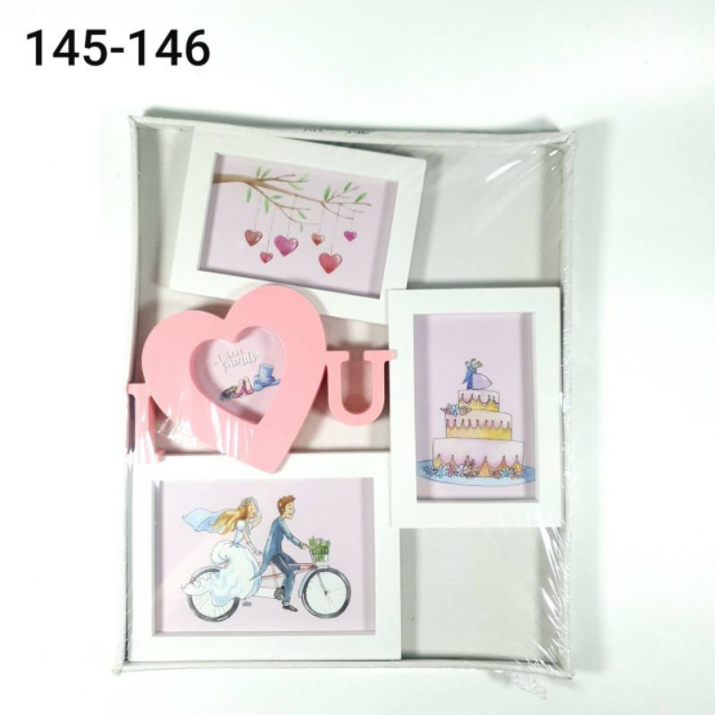 bingkai foto pink anak perempuan kamar anak kado pacar decor dekorasi pajangan hiasa wall sticker