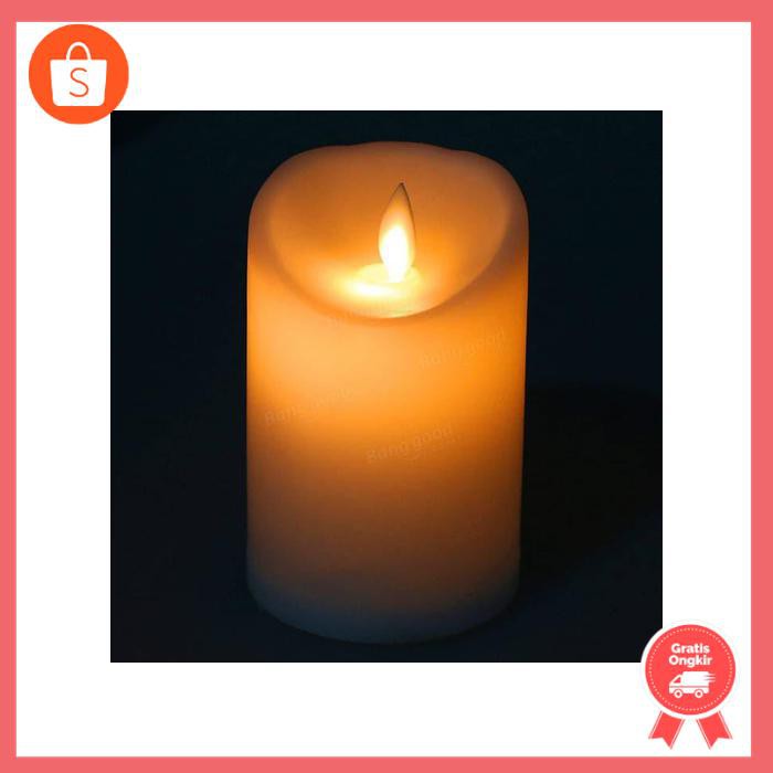 Lampu Lilin Led Goyang Tinggi 13cm Lilin Elektrik Goyang Lilin Goyang