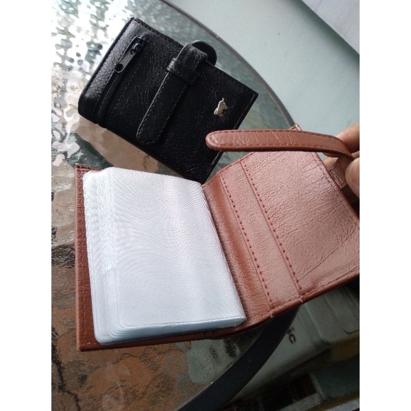 Dompet Kartu 18 Slot 2in1 resleting luar Card Holder ATM KTP SIM Credit Card