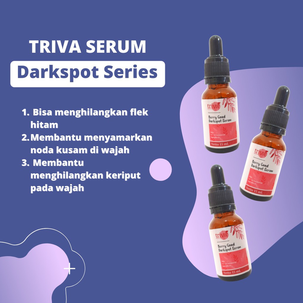 TRIVA Serum Darkspot Membantu Mengatasi Flek Hitam dan Noda Bintik Wajah Original