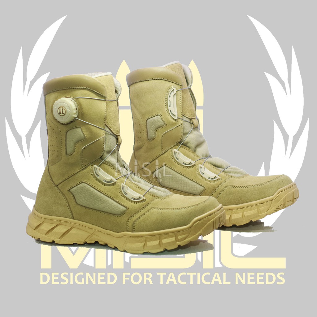 SEPATU PDL TALI PUTAR CREAM Tactical Terbaru 2021 XCROSS Original MISIL TACTICAL GEAR / SEPATU PDL D