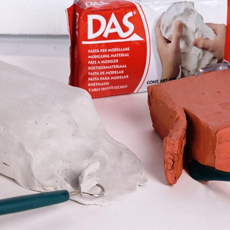 Tanah Liat Das 500gr Drying Clay Modelling / Dash Clay Putih / Coklat