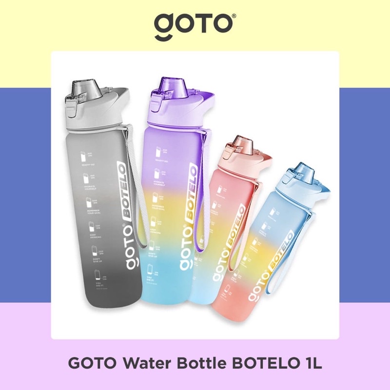 Botol Minum Pelangi / Botol Minum Viral 2 Liter