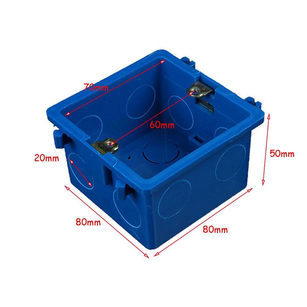 Lanfy Saklar Junction Box 86tipe 4pcs Kawat Dark Box Flame Retardant Flush Mount Thicken Junction Box