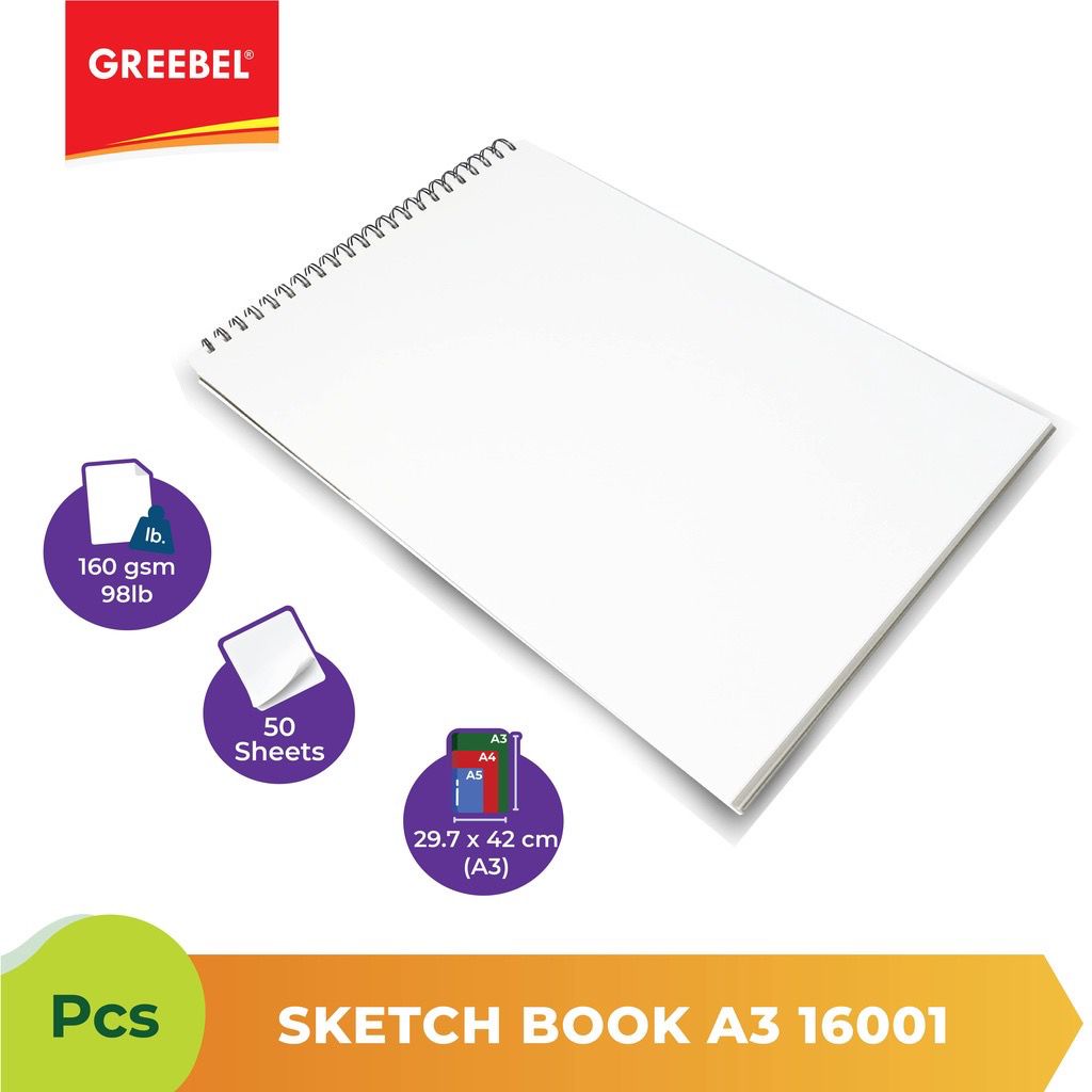 GREEBEL SKETCH BOOK A3 16003