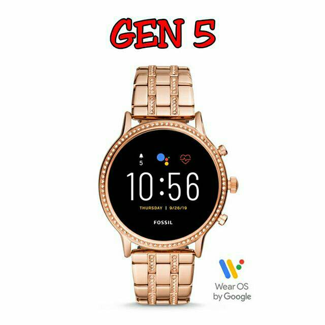 Jam Fossil Gen 5 Julianna Rosegold Steel Smartwatch Original