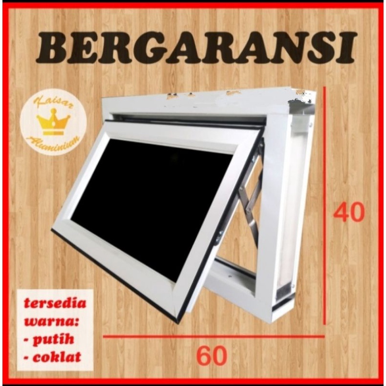 Jendela jungkit boven ukuran bervariasi jendela aluminium