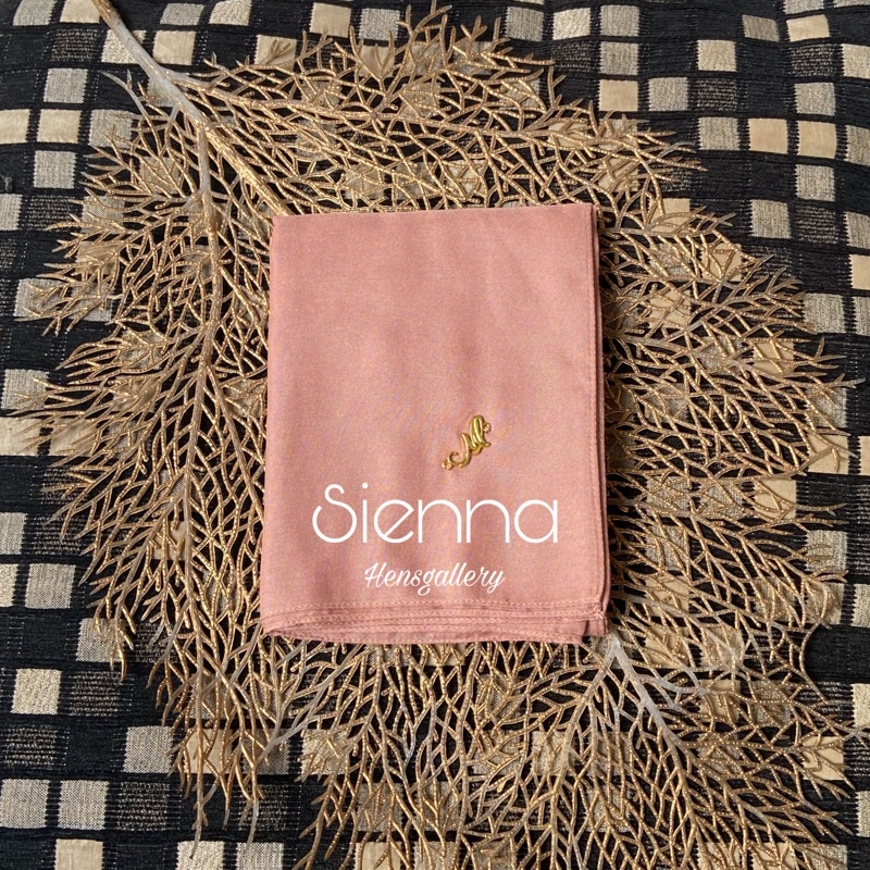 Part 1 Mylady Hijab Plain Voal Ultrafine by Myladyhijab dark mustard silver broken white optic white-SIENNA