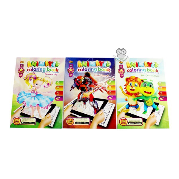 

Buku Mewarnai 4D Animasi + pensil warna - Kiky