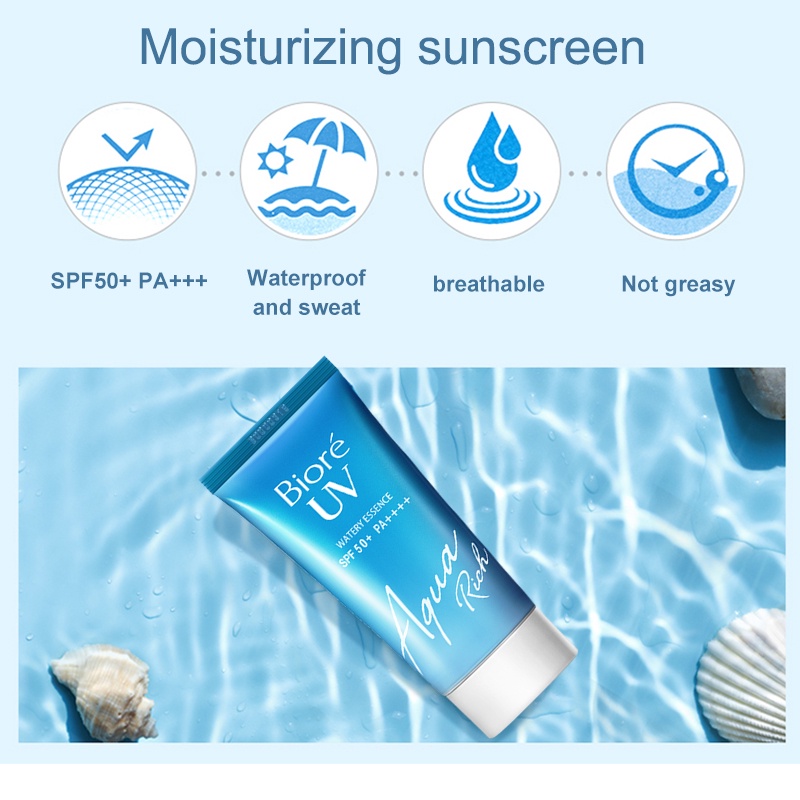 Biore UV Aqua Rich Sunscreen Watery Essence Skin Care SPF50 PA++++ 50g