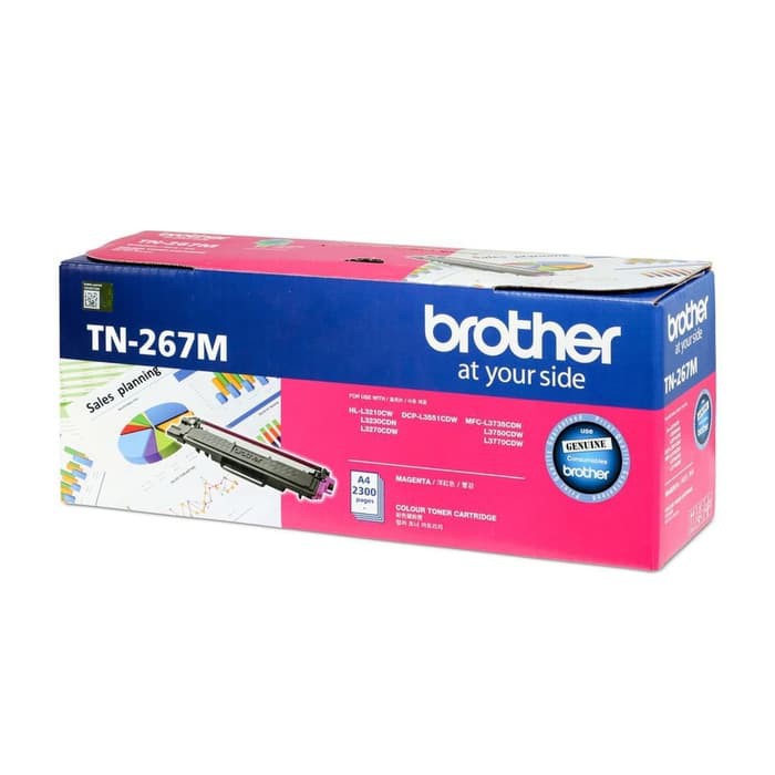 Brother Toner TN-267M Original Magenta for DCP-L3551CDW TN-267 / TN267