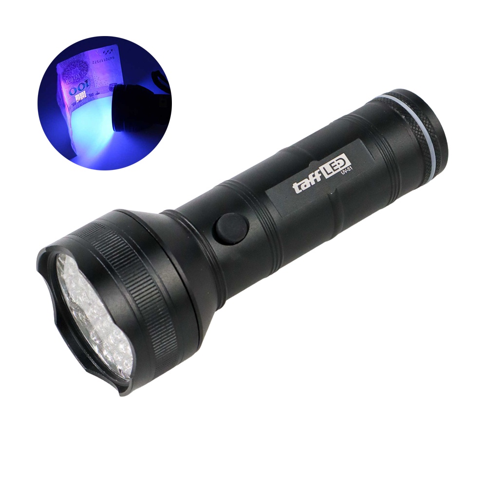 Senter LED Ultraviolet UV 400nm 51 LED - OMFL3MBK Black