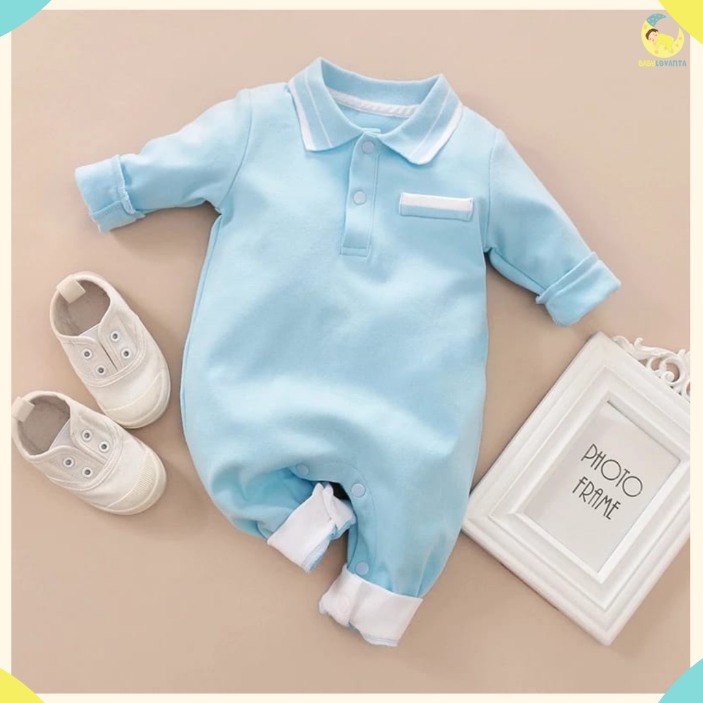 [COD] Baju bayi IMPORT 100% cotton/ Jumper panjang  POLOS keren / jumper anak lucu/Babylovanta