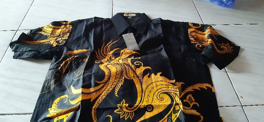 Bswart Batik Hrb026 Kenongo Hem Pendek Padi Pekalongan M L Xl Batik Pria Murah Modern Grosir