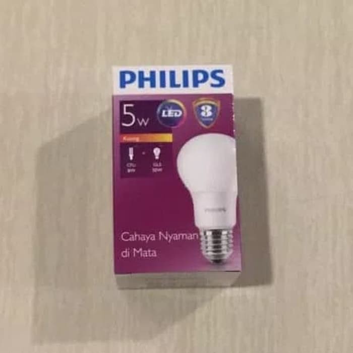 Philips Lampu LED 5W 5 Watt Bohlam Kuning