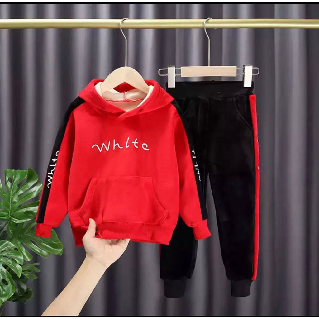 COD - PROMO - SETELAN HOODIE ANAK MOTIF TULISAN WHITE - SETELAN HOODIE ANAK TERBARU - SETELAN HOODIE ANAK 6-10BLN 1-5THN - SETELAN HOODIE ANAK LAKILAKI DAN PEREMPUAN - SETELAN HOODIE ANAK KEKINIAN - SETELAN HOODIE ANAK TREND SAAT INI TERLARIS TERNYAMAN
