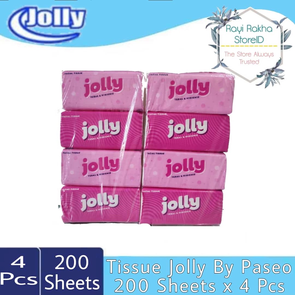 Jual Jolly By Paseo Facial Tissue Sheets Isi Pack Ply Shopee