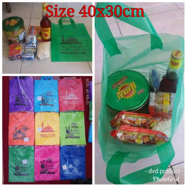 

Tas plastik hantaran lebaran size 40x30 cm