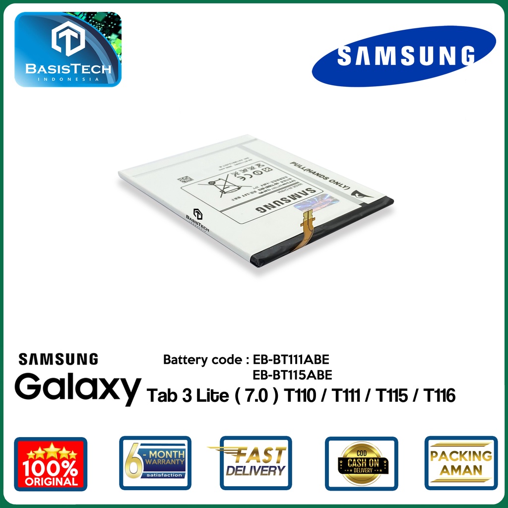 BATERAI SAMSUNG TAB 3 Lite 7.0 - T110 - T111 - T115 - T116 - EB-BT111ABE - EB-BT115ABE - ORI