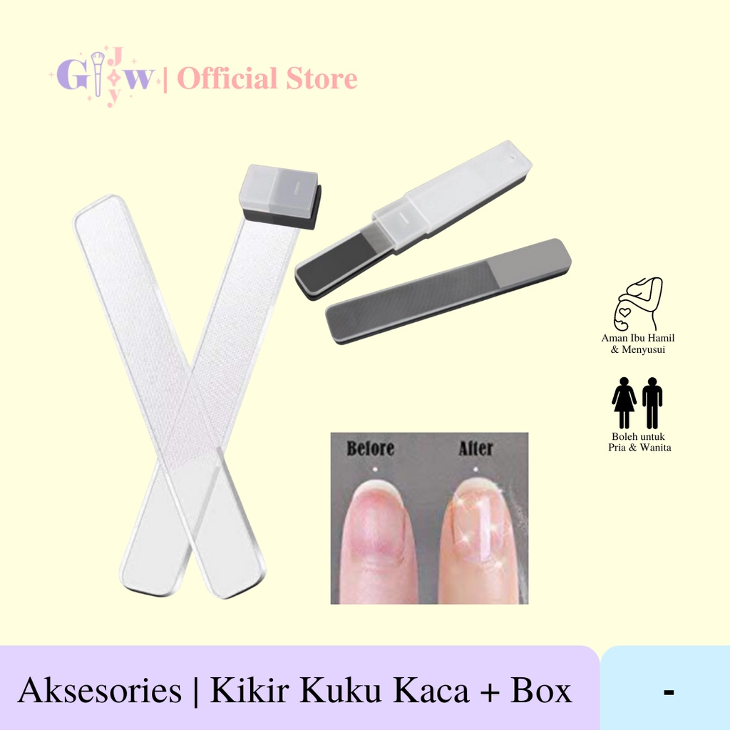 A102-A328 KIKIR KUKU KACA menghaluskan kuku mempercantik kuku halus murah kaki tangan mesin manicure meni pedi salon nail buffer pengkilap salon cantik termurah viral nano glass nail buffer box