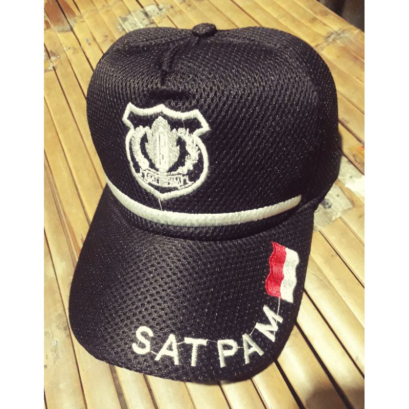 TOPI  SECURITY//SATPAM//warna colat tetbaru+bisa tambah nama