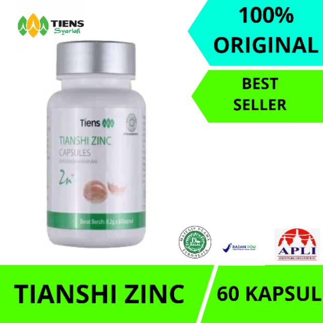TIENS ZINC (KAPSUL PENINGGI BADAN/PENAMBAH NAFSU MAKAN ALAMI DARI TIANSHI)