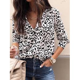 VS - PATTERN SHIRT CUTE LEOPARD / LORENG ZEBRA - KEMEJA WANITA | PATTERN SHIRT