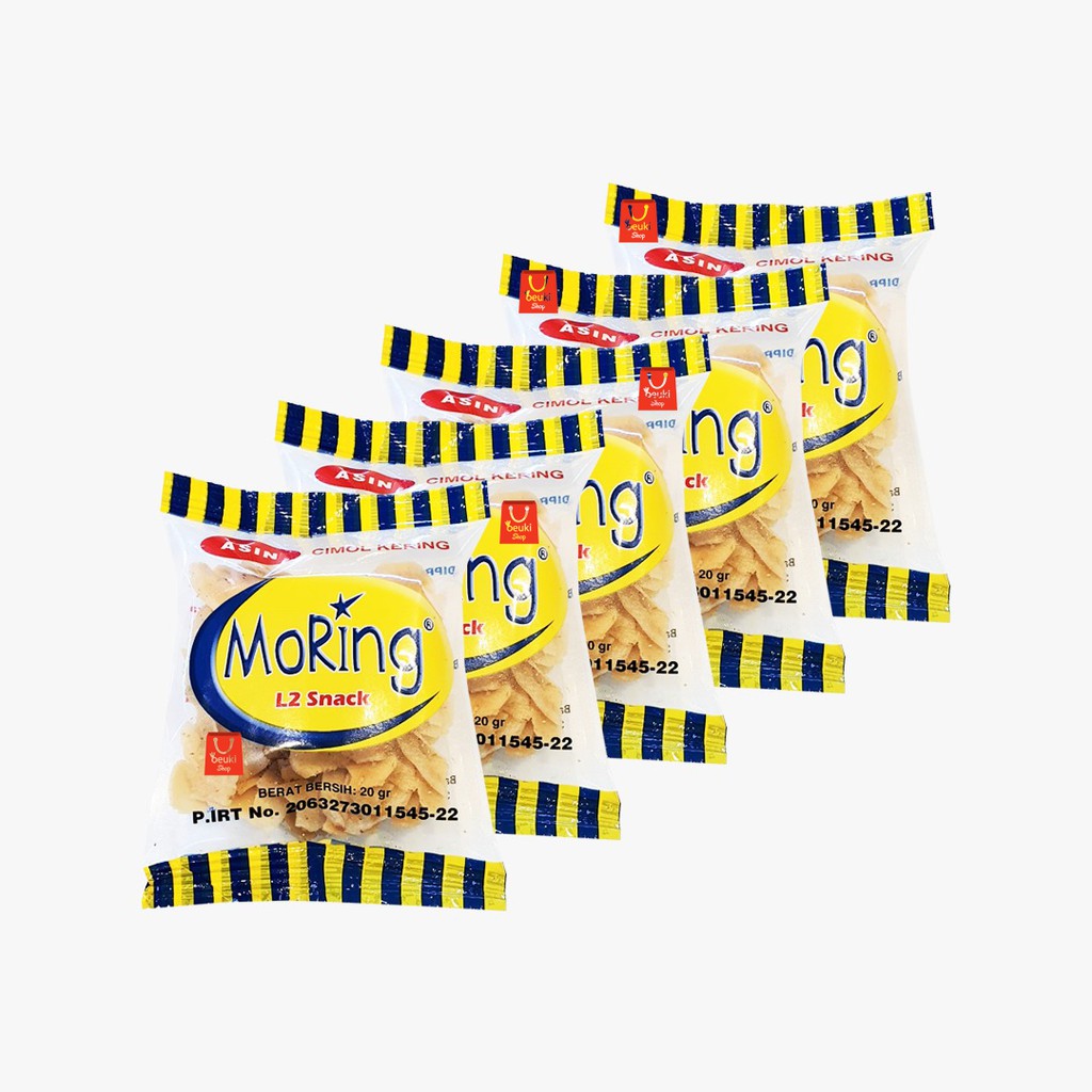 

5PCS L2 Moring Mini Original Snack Cimol Kering Khas Bandung - 5pcs x 20gr