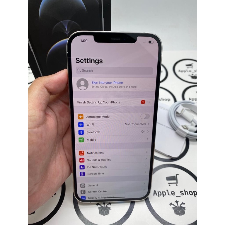 iphone 12 pro max 128gb Silver Lcd Original Mulus Original Bukan Refurbish / Rekondisi