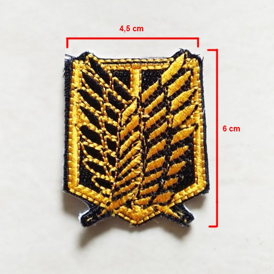 Emblem Bordir Anime Attack On Titan SNK