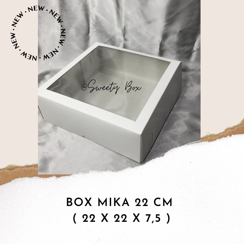 

BOX MIKA 22 cm packing nasi kue souvenir