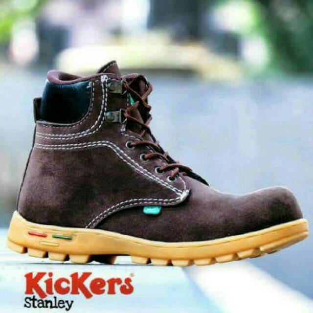 Sepatu boots safety kickers pria