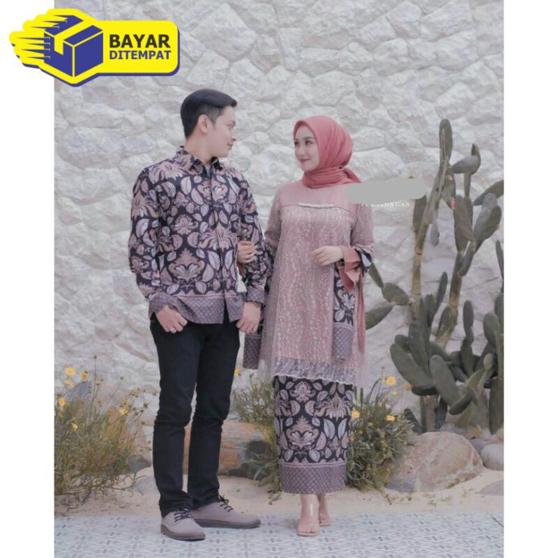 Baju Couple Kebaya Modern Baju Kondangan Couple Baju Tunangan Brokat Baju Batik Couple Shopee Indonesia