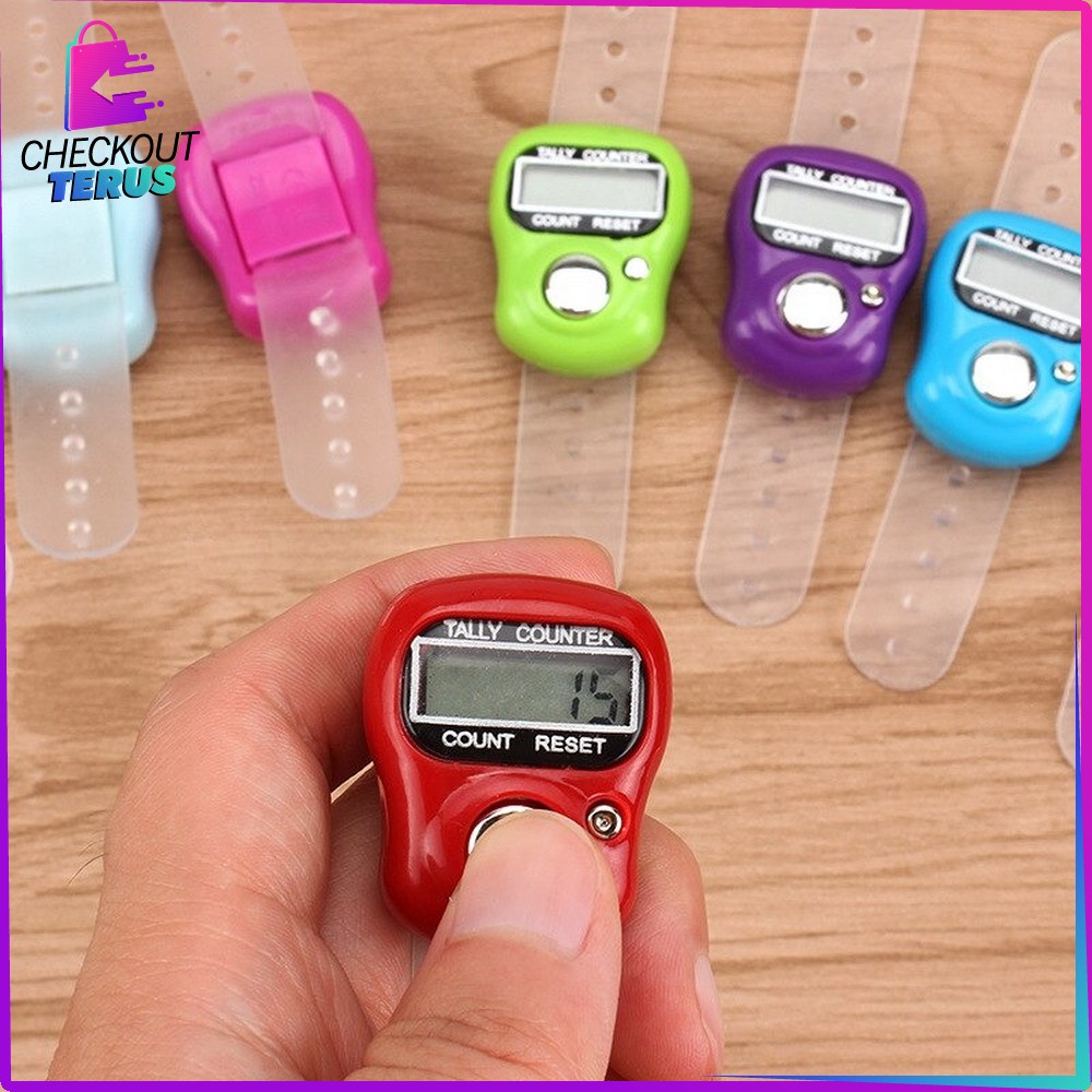 CT C205 Tasbih Digital Mini Tally Counter Tasbeh Kecil Manual Digital Finger Counter Import Alat Hitung Jari Tangan