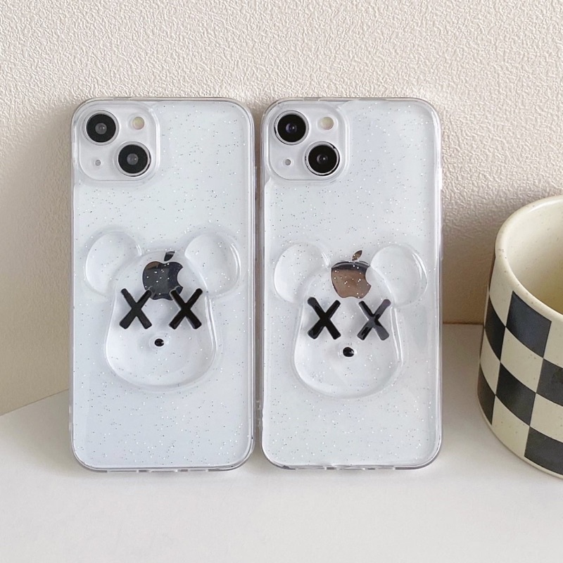 Kaws Glitter Case TPU Samsung A12 A11 A13 A23 A20 A53 A73 A23 A31 A30 A50 A71 A80 A52 A72 A32 4g 5g A50s A52s S22 S21 S20 S10 plus ultra