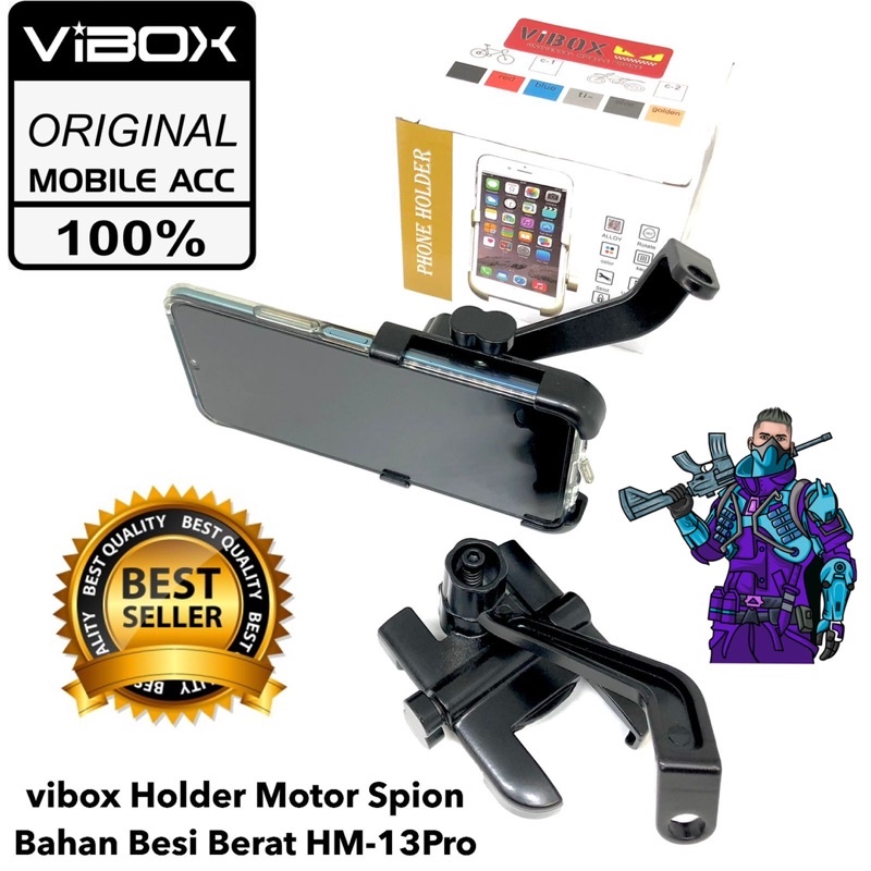 vibox Holder Motor Spion  Bahan Besi Berat HM-13Pro