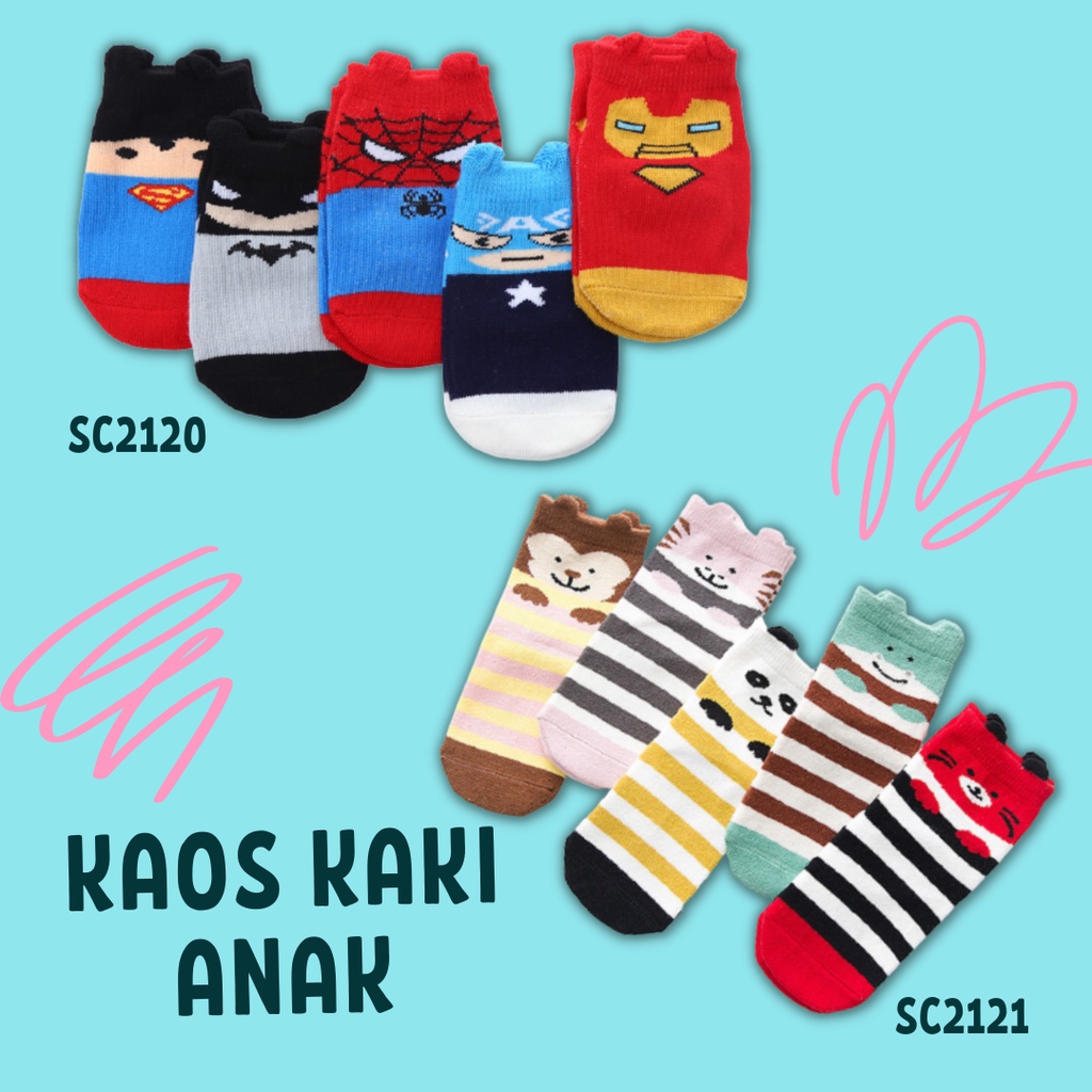 GLORYKIDZ Kaos Kaki Anak Bayi Balita lucu Kaus kaki anak pendek SC2120 SC2121