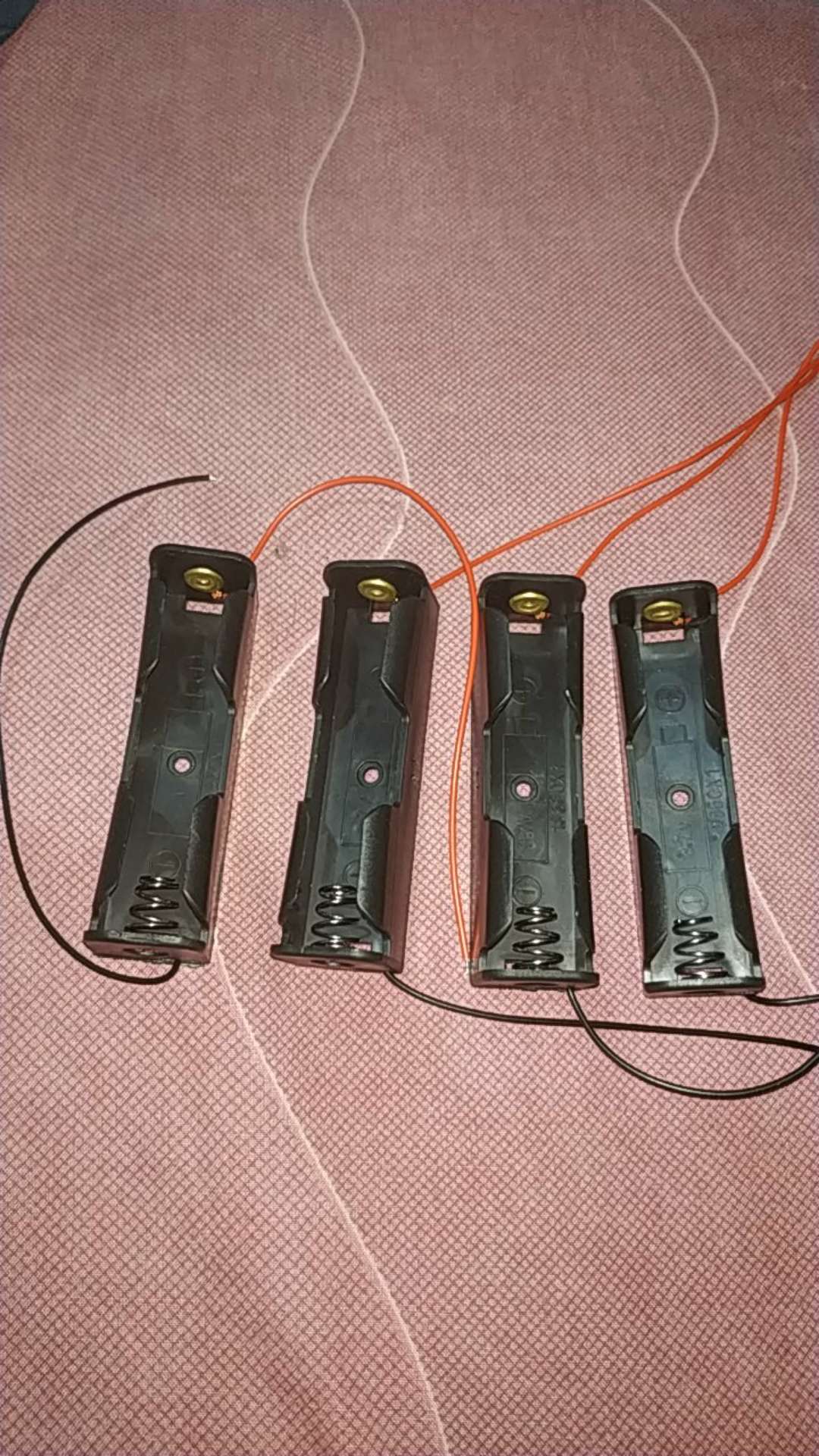 1x 2x 3x 4x 18650 Battery Case Holder 3.7v Plastic Battery Storage Box Case Holder Leads With Storage Box With Wire Lead